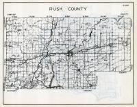 Rusk County Map, Wisconsin State Atlas 1933c